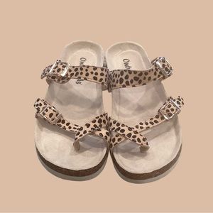 Ontwoods Animal Print Sandal size 7 🐆
